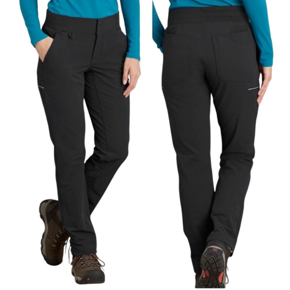 Duluth Trading Black Hills Water Repellent Cargo Pant Women's 4x33 Black Gray - Picture 1 of 11
